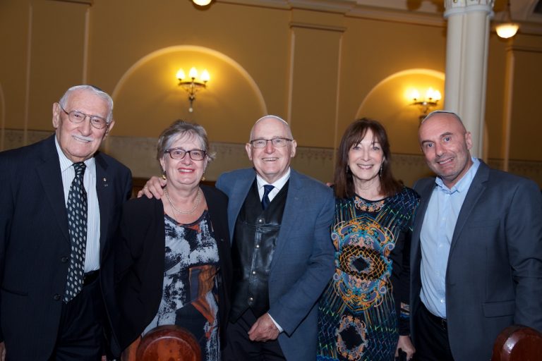 Eddie Jaku OAM, Margaret and George Foster, Aviva Wolff, Danny Hochberg