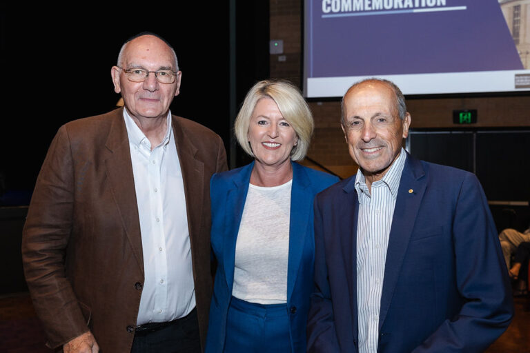 Barry McCurdie, The Hon Yasmin Catley MP, Vic Alhadeff OAM