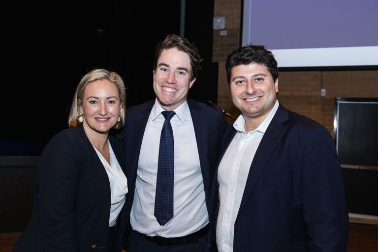 Dr Marjorie O'Neill MP, Liam O'Callaghan, Cr Will Nemesh