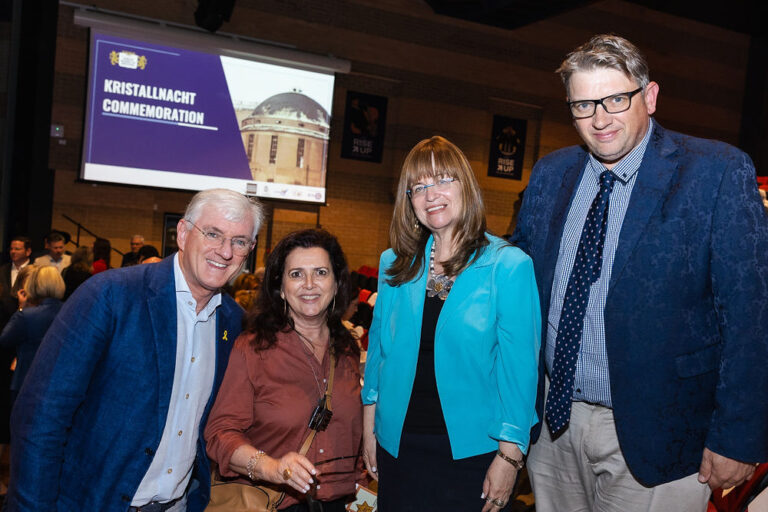 Steven Lowy AM, Judy Lowy OAM, Professor Zehavit Gross, Murray Norman