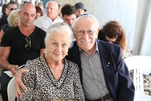 Olga Horak OAM with the late Eddie Jaku OAM, Z"L.