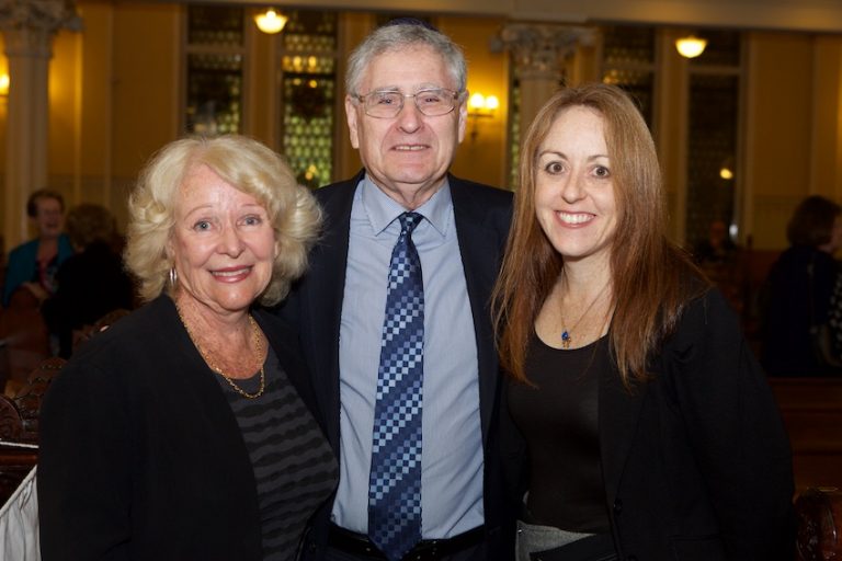 Valerie Hosek, Norman Seligman and Rabbi Jacqueline Ninio