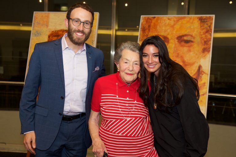 Rabbi Yossi Friedman, Lotte Weiss and Rebbetzin Chana Raizel Friedman